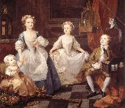 William Hogarth The Graham Children oil